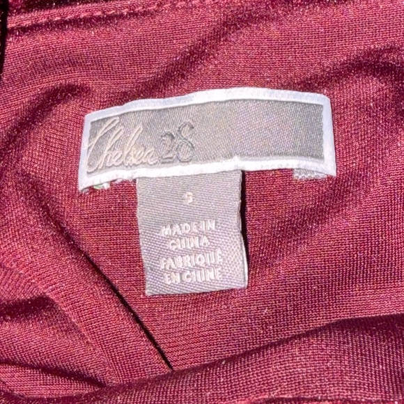 Chelsea28 Burgundy Velvet Long Sleeve Dress - Picture 5 of 9